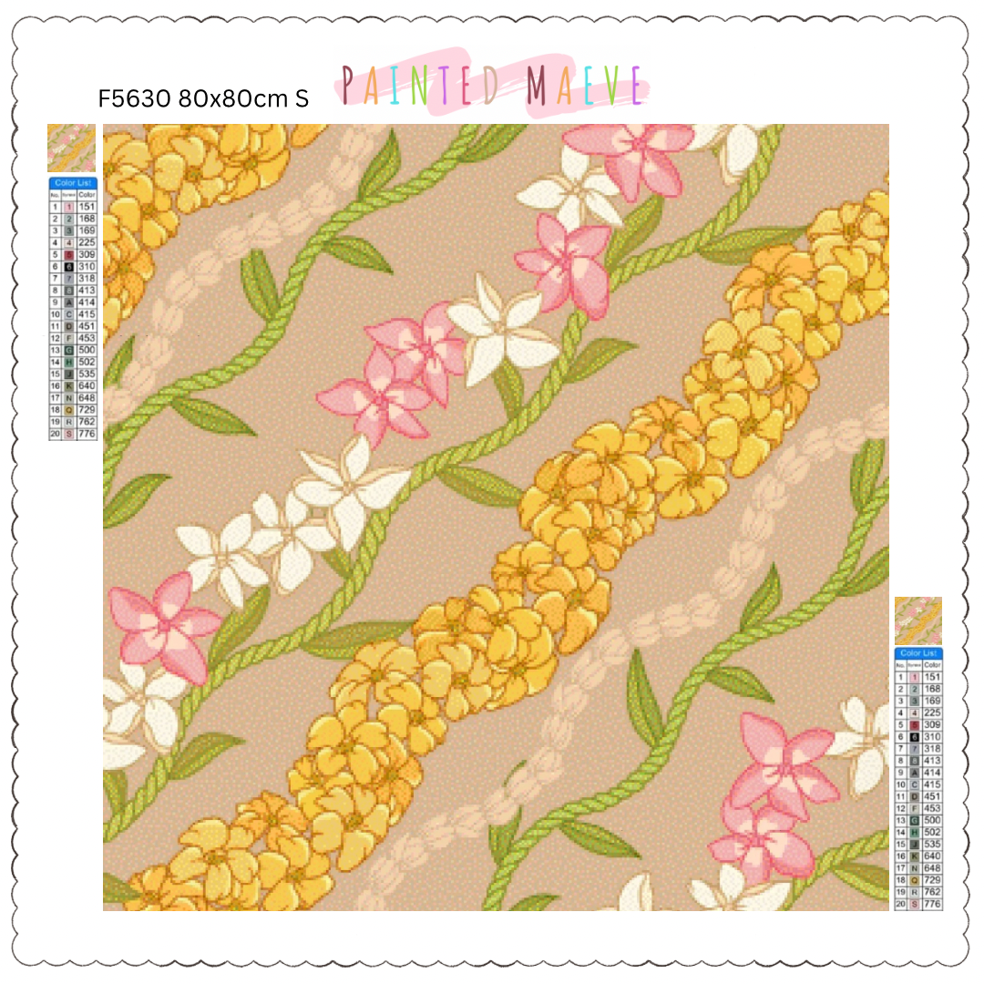 Pikake, Puakenikeni & Plumeria: Diamond Painting Collection