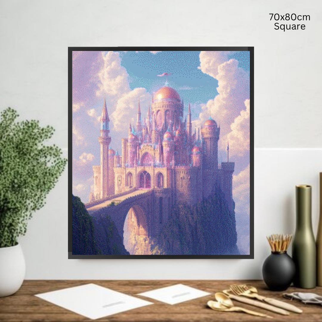 Celestial Fortress: Diamond Painting Collection
