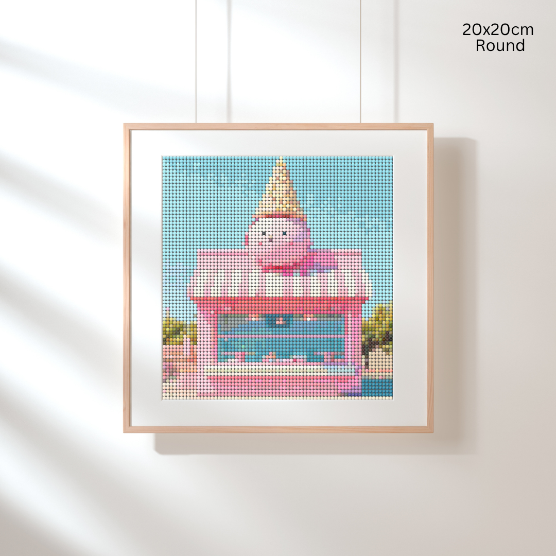 Cream and Cone Hut: Diamond Painting Collection