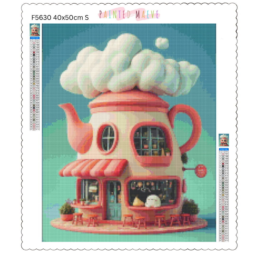 Tea Time Cafe: Diamond Painting Collection