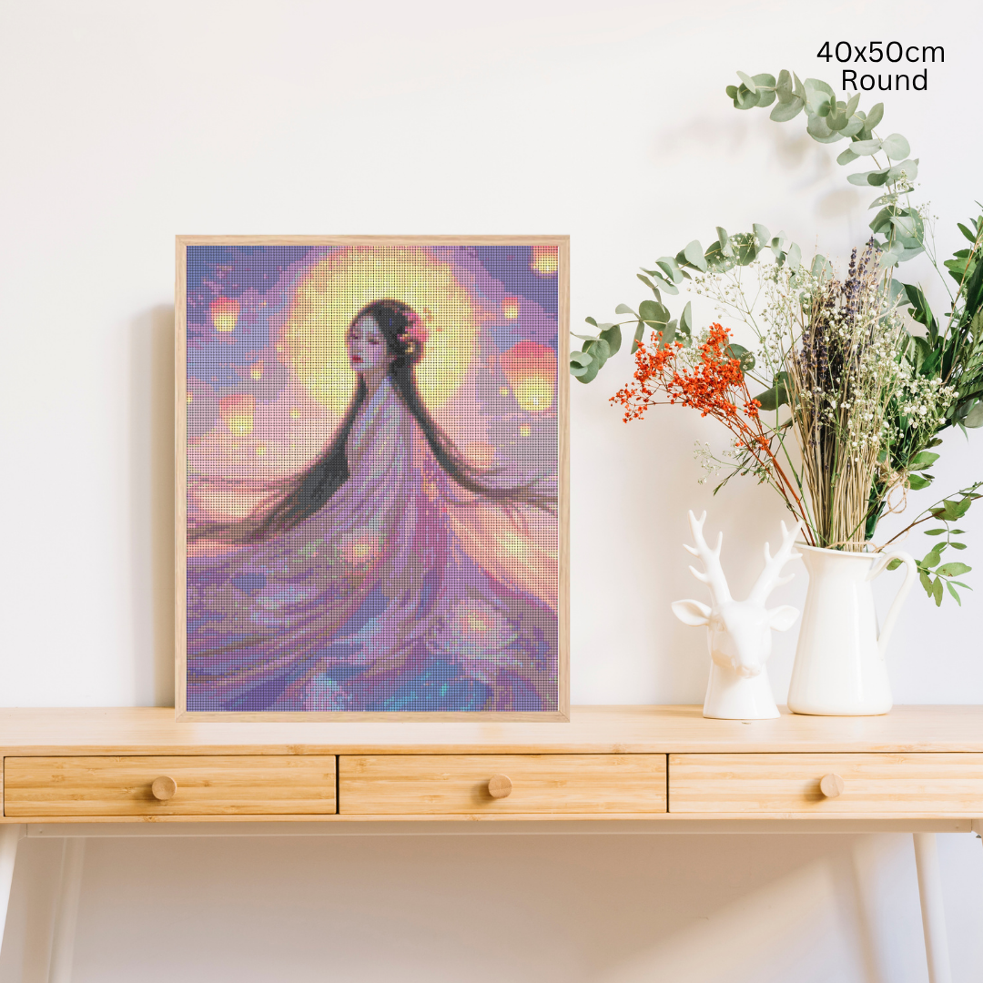 Lotus Princess: Diamond Painting Collection