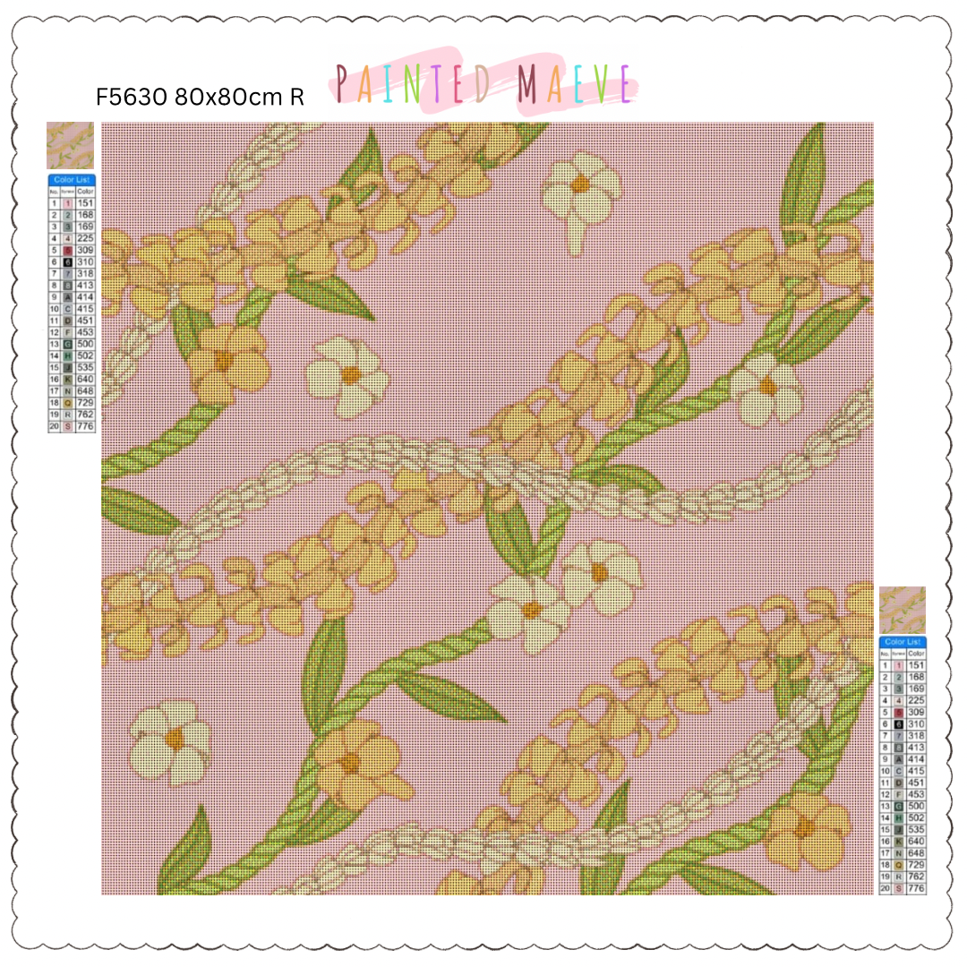 Puakenikeni & Pikake: Diamond Painting Collection