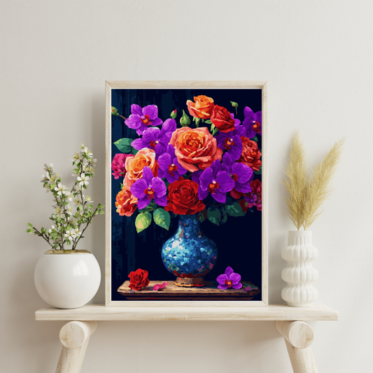 Timeless Bouquet: Paint-by-Number Collection (24/36/48 colors | No Frame)
