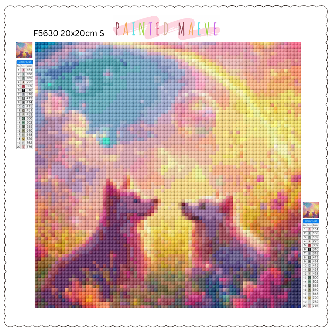 Rainbow Paws & Bubble Dreams: Diamond Painting Collection