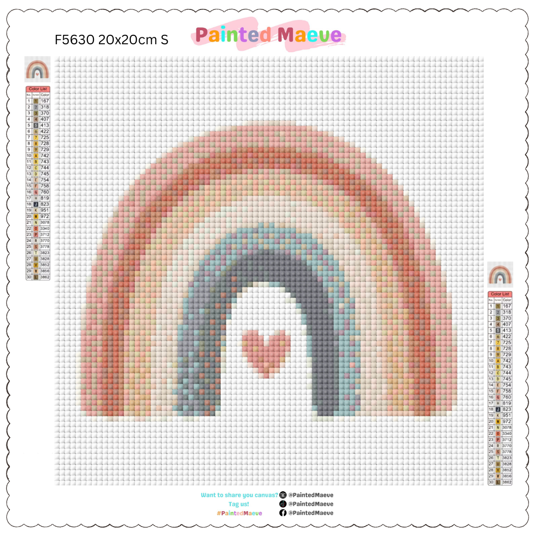 Boho Rainbow Surprise: MINI Diamond Painting Collection