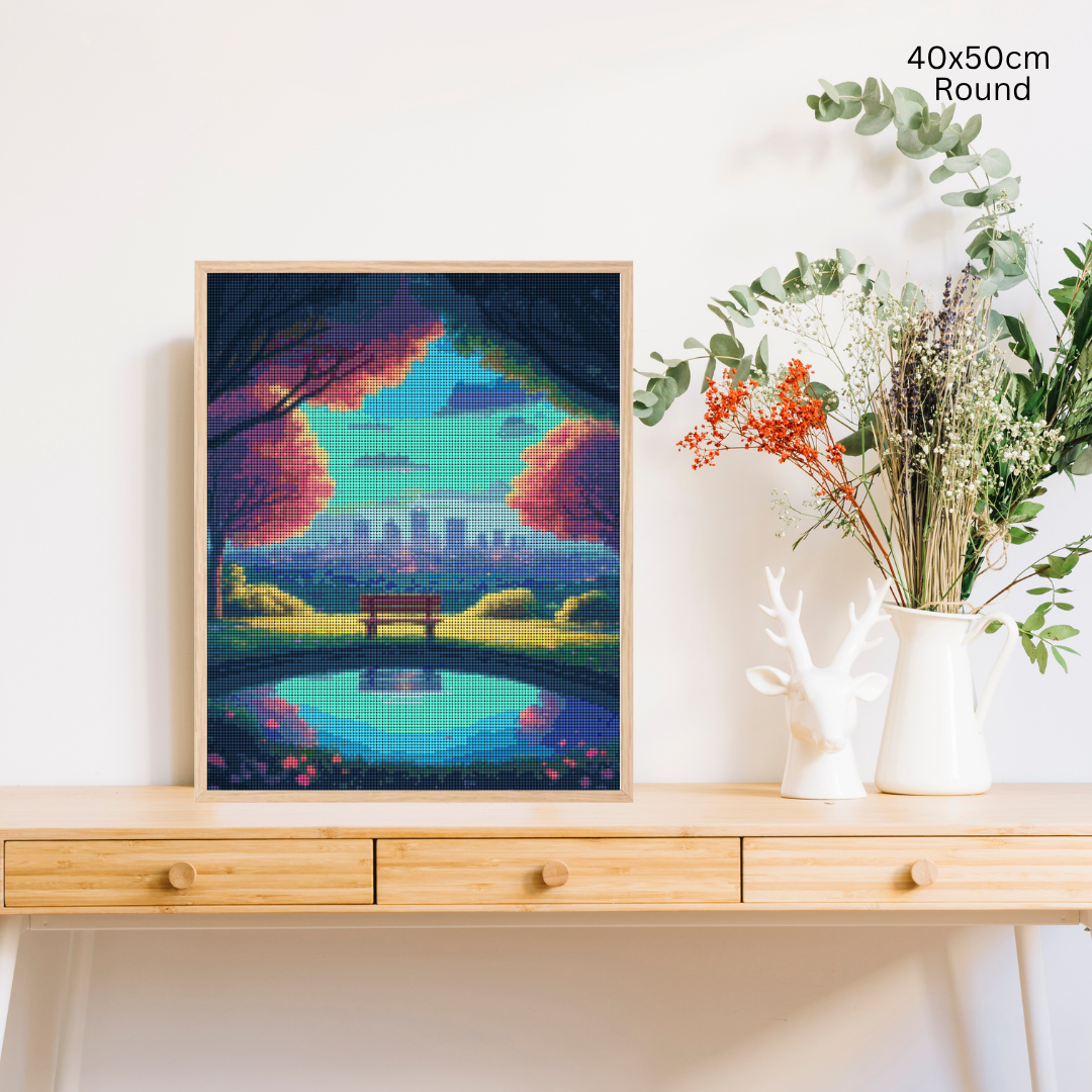 Evening in the Park: Diamond Painting Collection