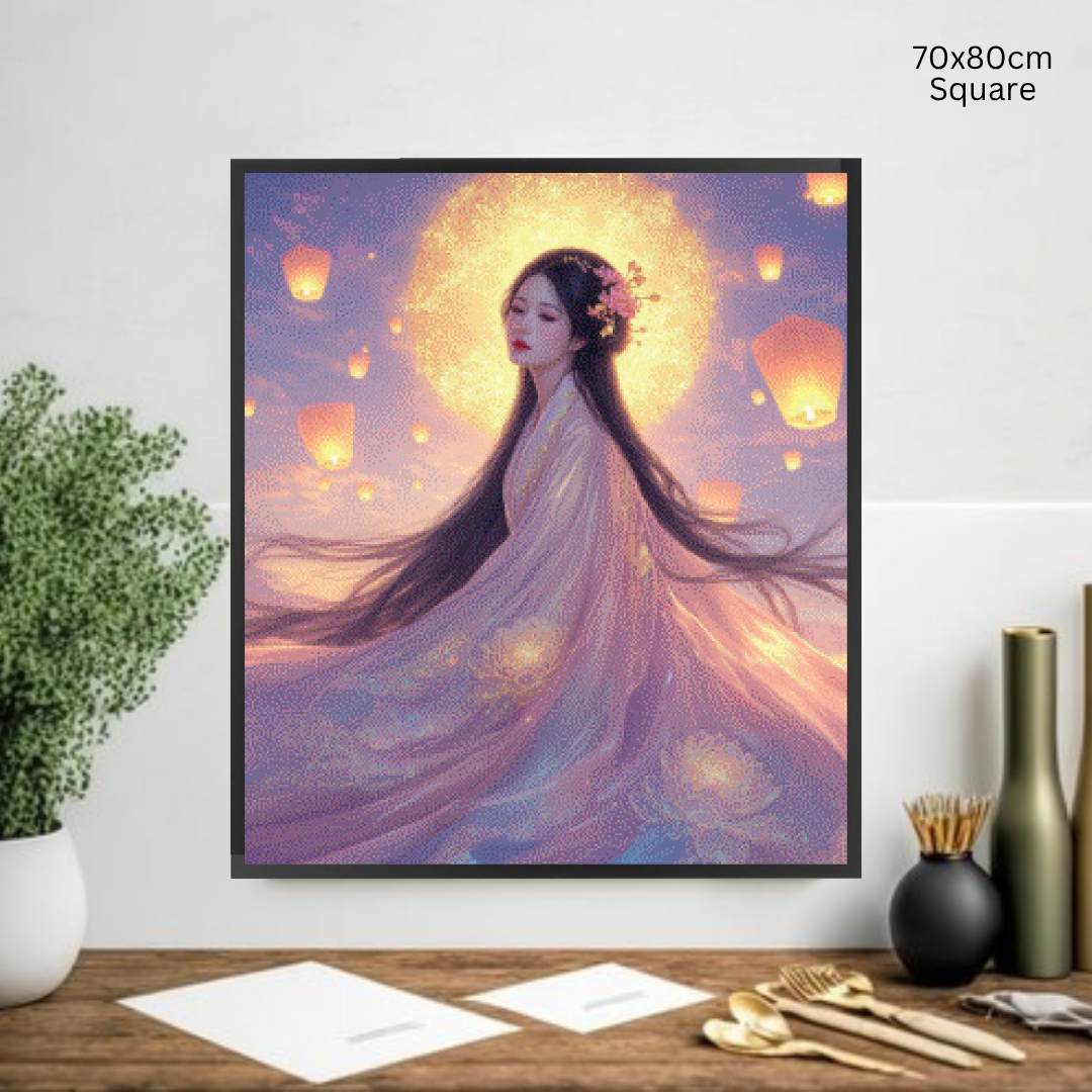 Lotus Princess: Diamond Painting Collection