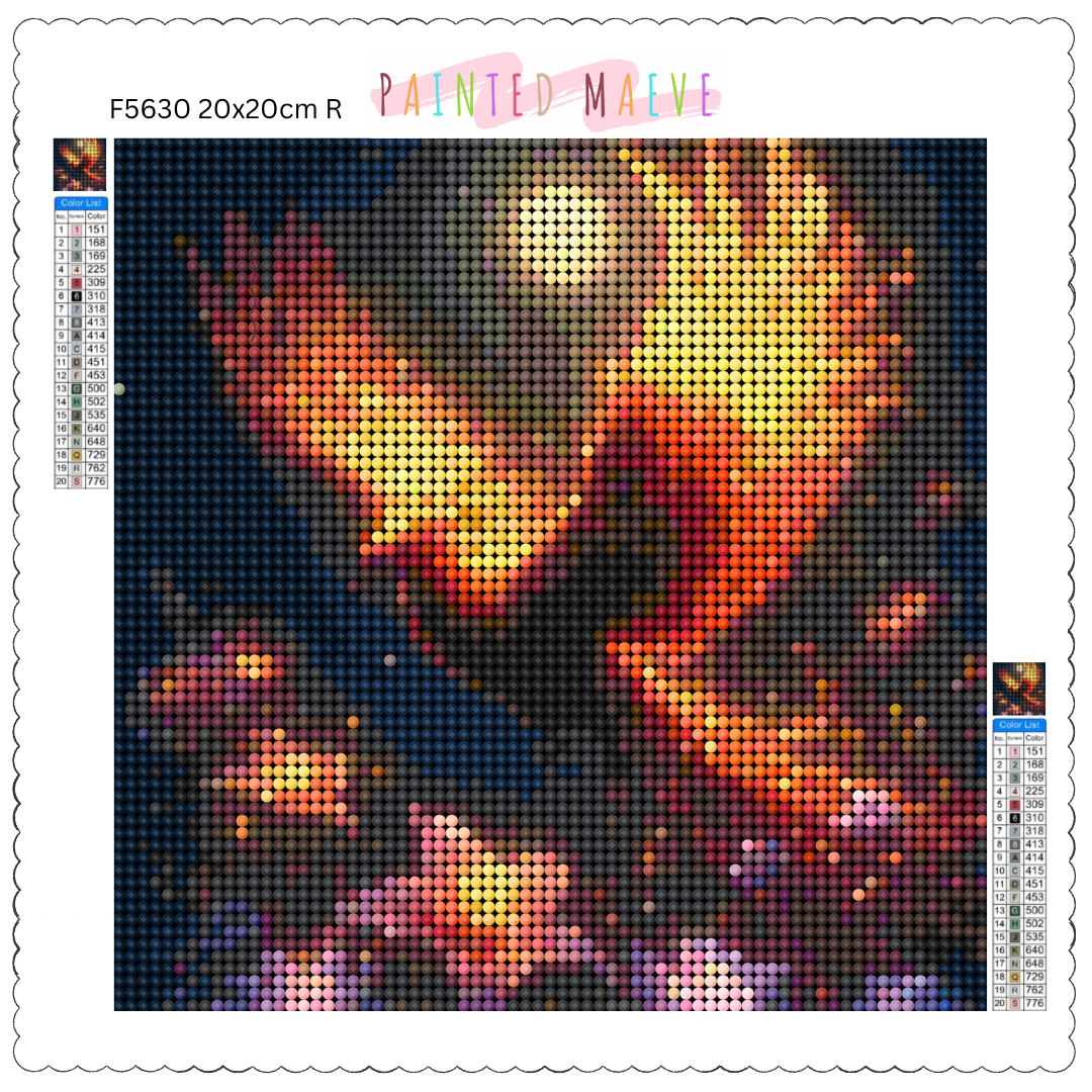 Golden Phoenix Glow: Diamond Painting Collection