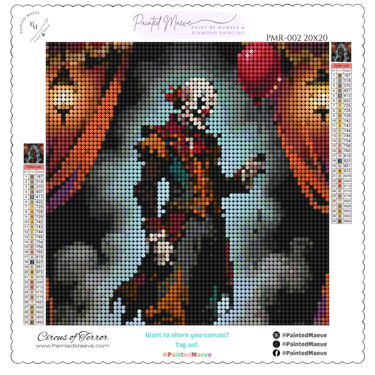Circus of Terror: Diamond Painting Halloween Collection