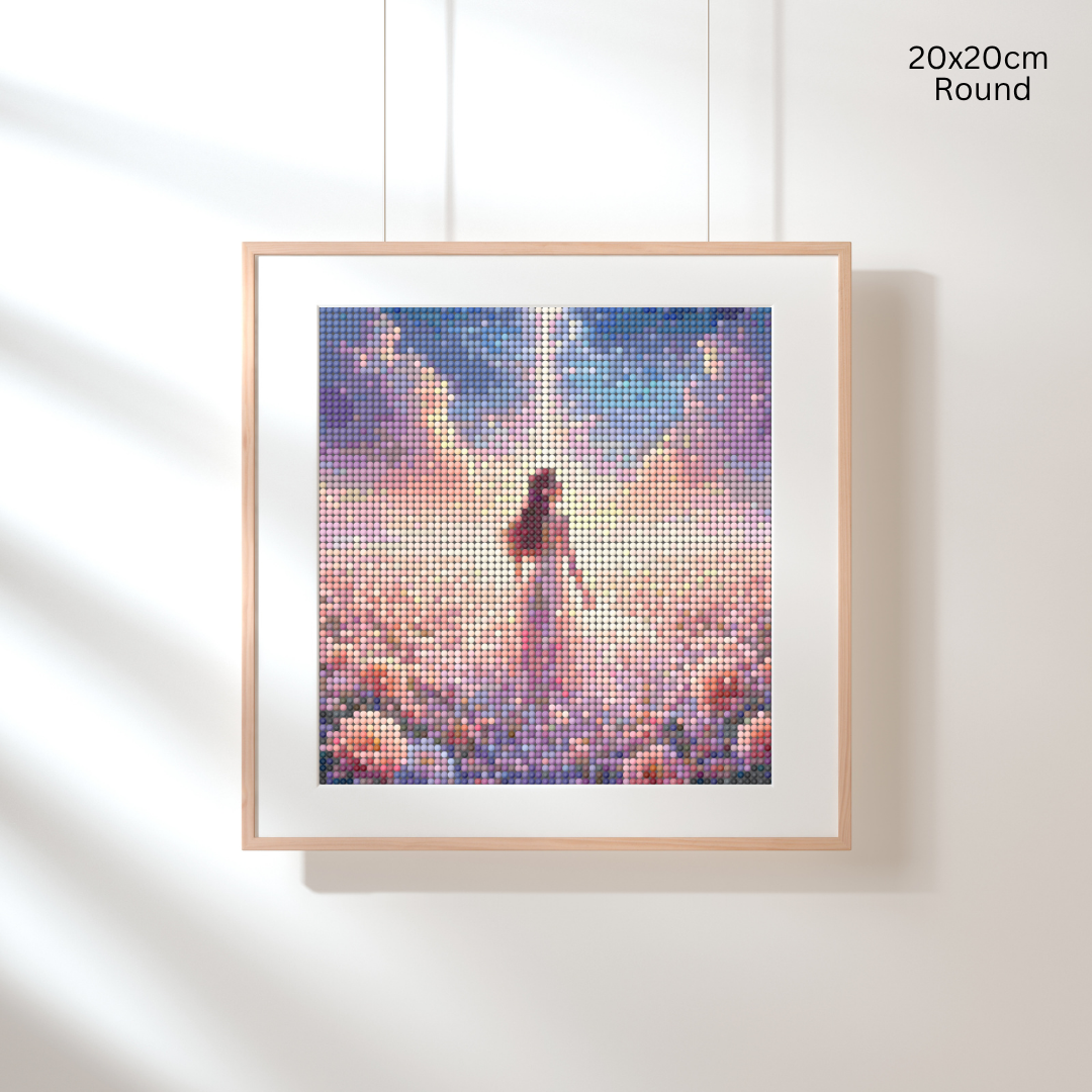 Celestial Blossom Beauty: Diamond Painting Collection