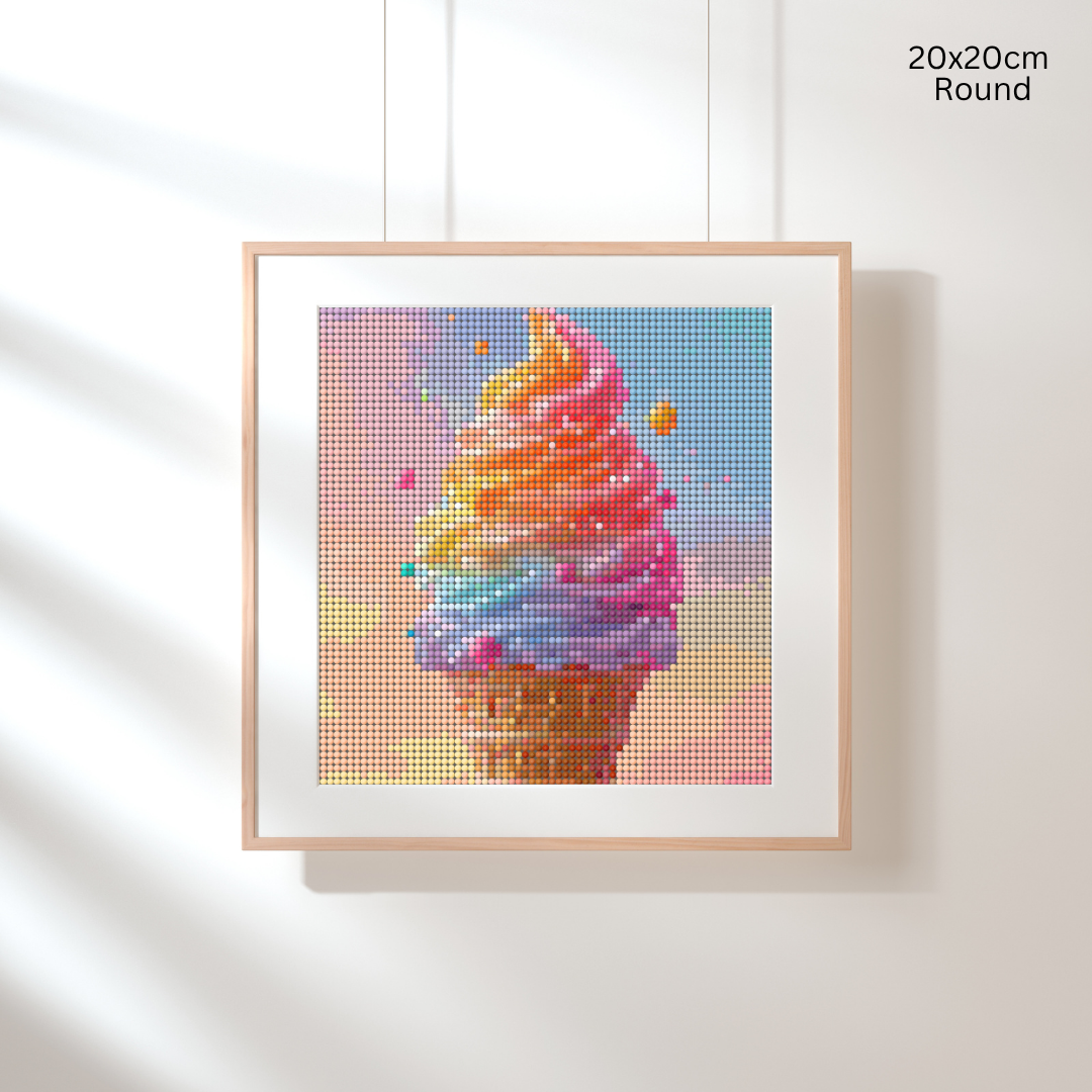 Rainbow Ice Cream: Diamond Painting Collection
