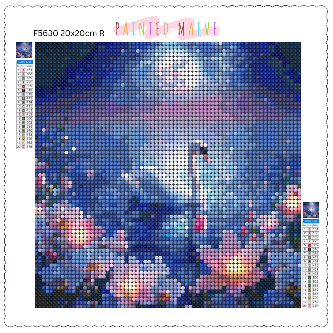 Moonlit Swan Serenity: Diamond Painting Collection