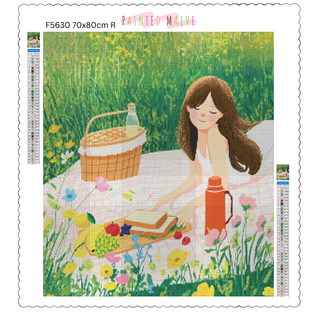 Sunny Picnic Bliss: Diamond Painting Collection