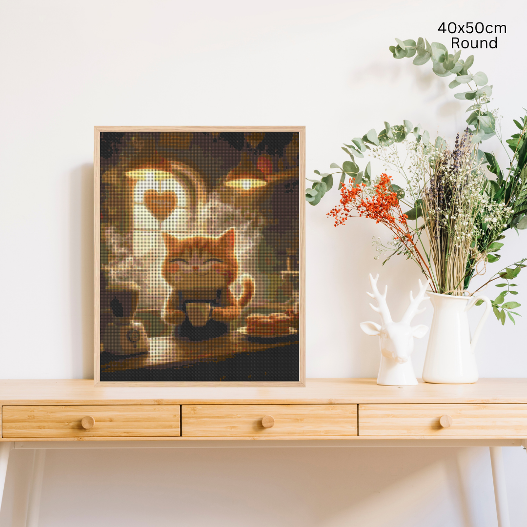 Kitty Barista: Diamond Painting Collection