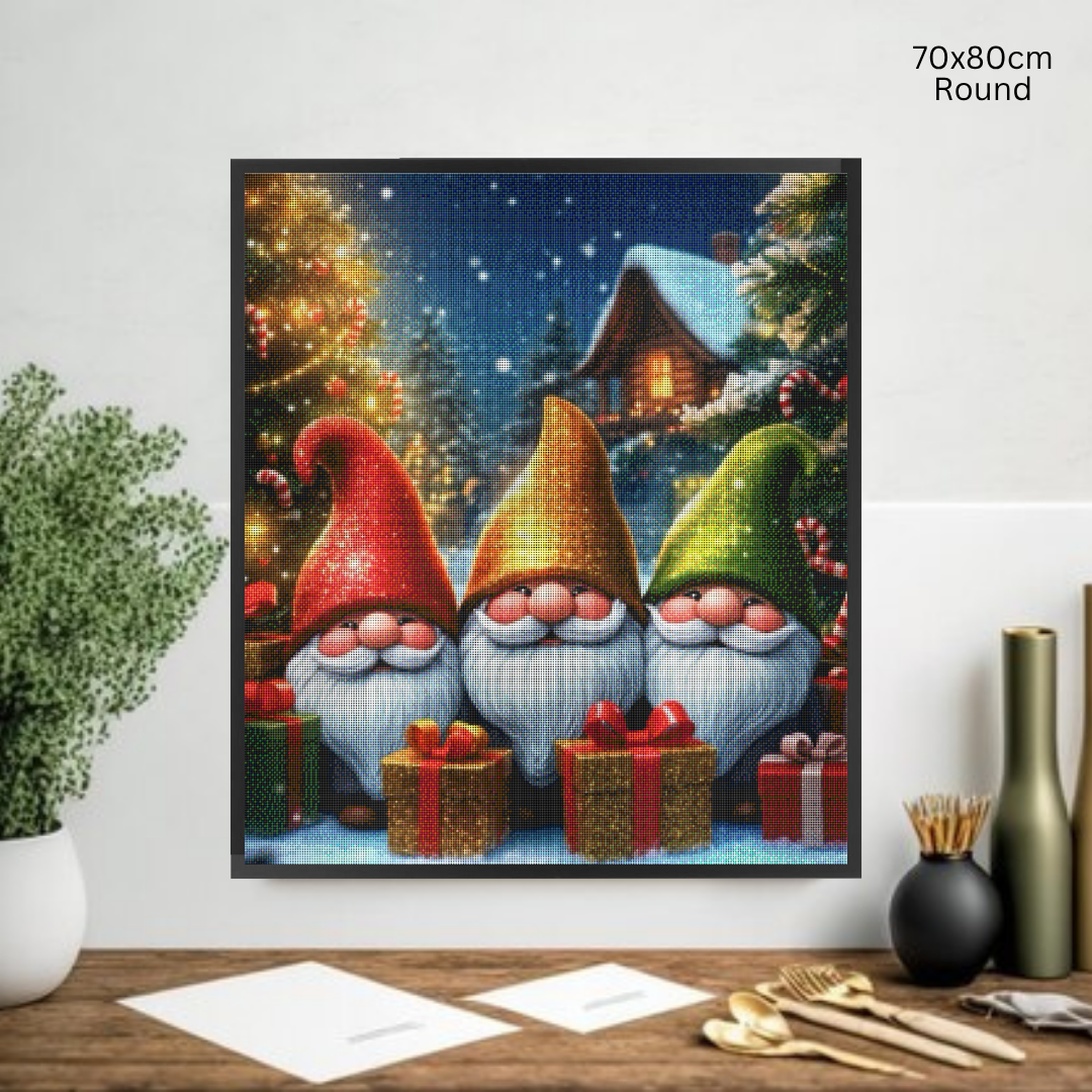 Gnome for the Holidays: Diamond Painting Christmas Collection