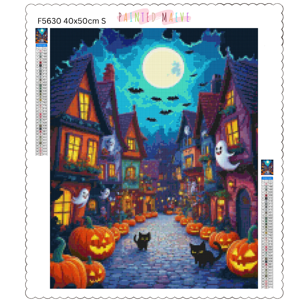 Town of Halloween: Diamond Painting Halloween Collection