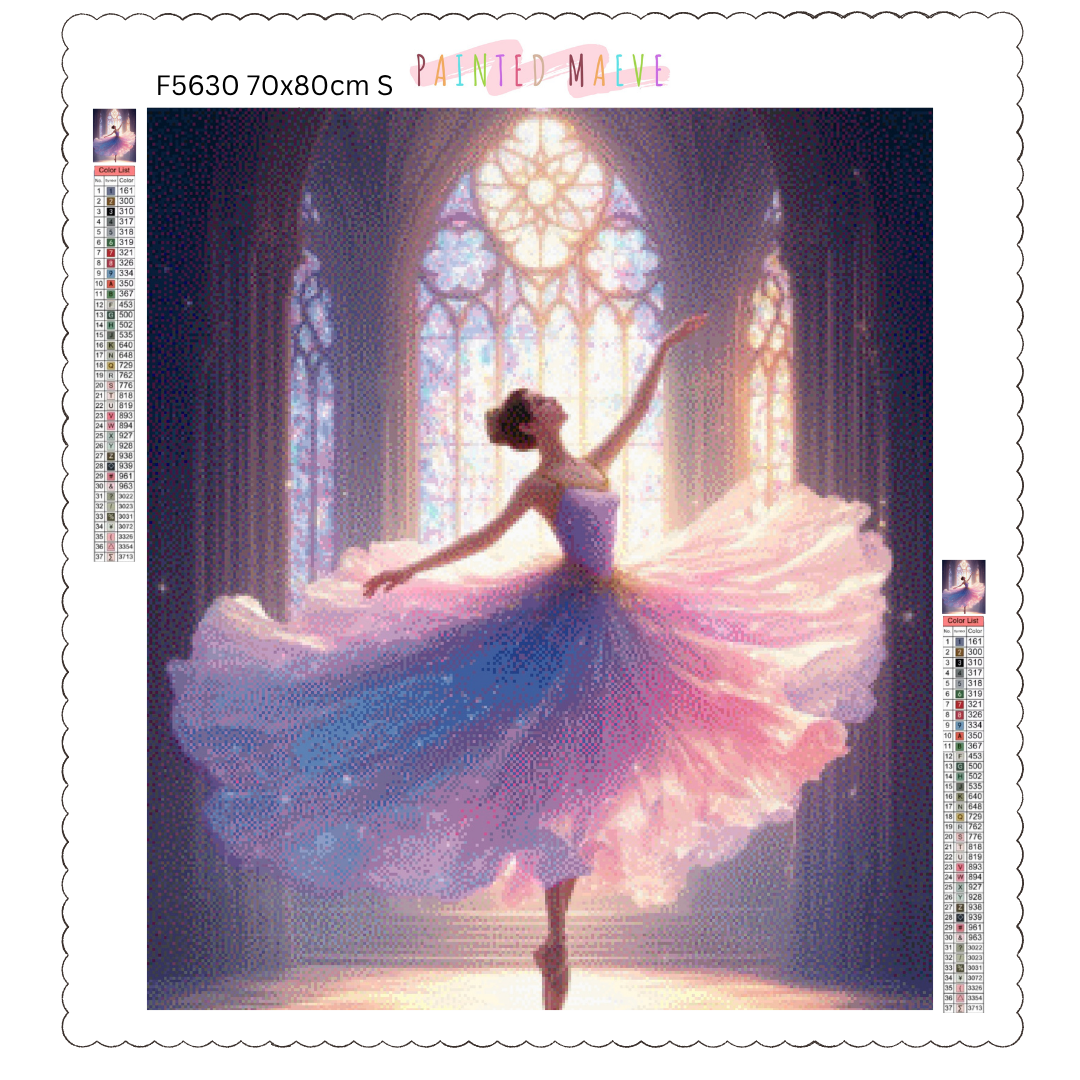 Stained Glass Relevé: Diamond Painting Collection