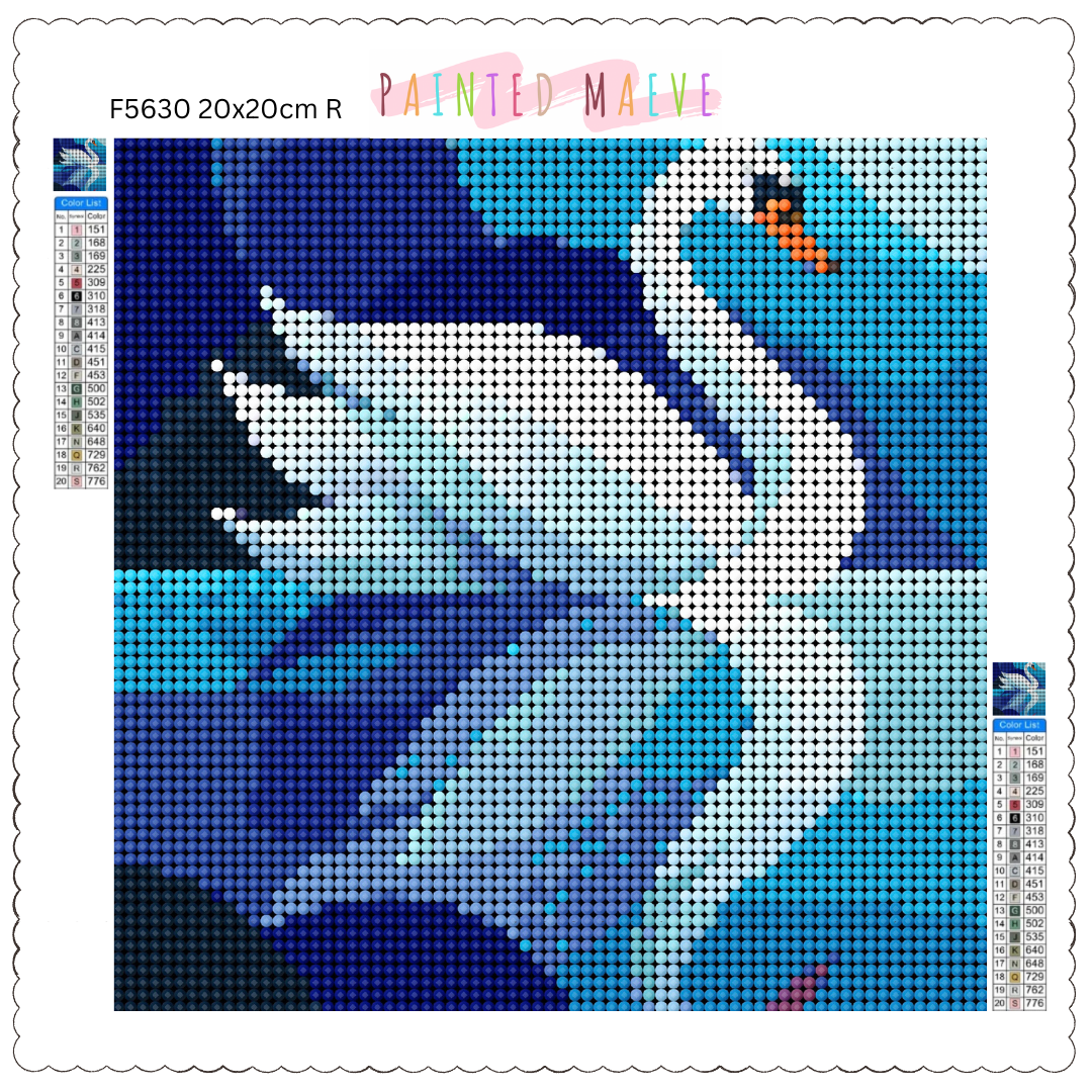 Reflections in Blue: Diamond Painting Collection