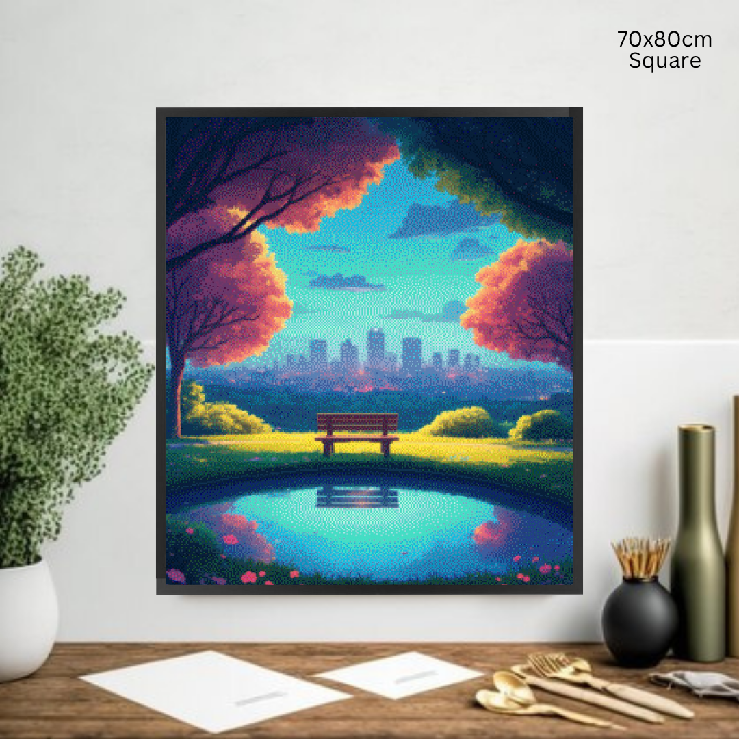 Evening in the Park: Diamond Painting Collection