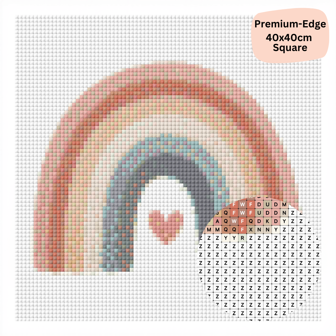 Boho Rainbow Surprise: MINI Diamond Painting Collection