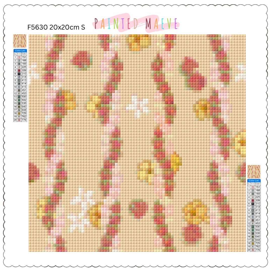 Twisted Pikake & Rosebud Lei: Diamond Painting Collection