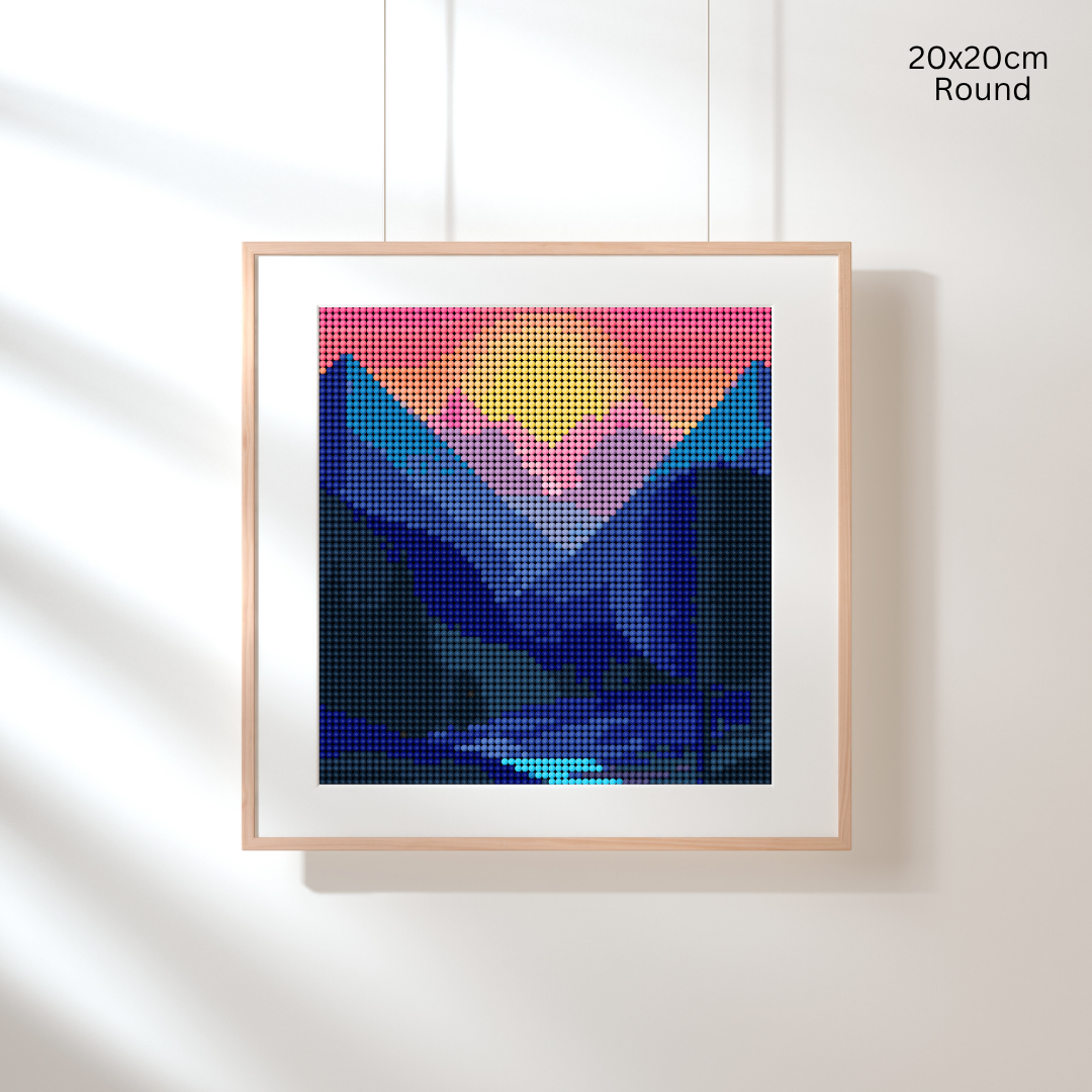 Mountain Dusk: Diamond Painting Collection
