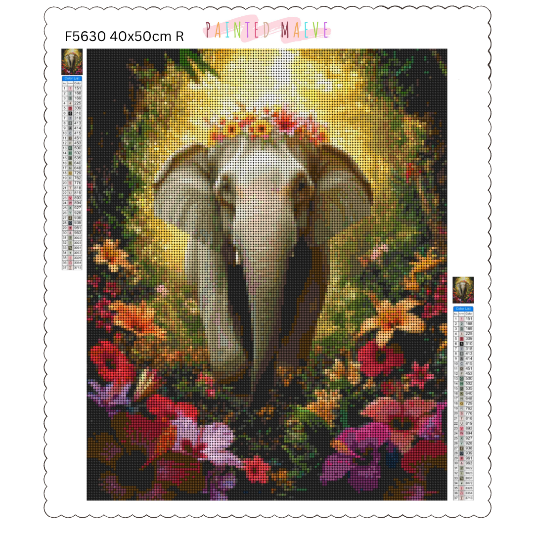 Blossoming Grace: Diamond Painting Collection