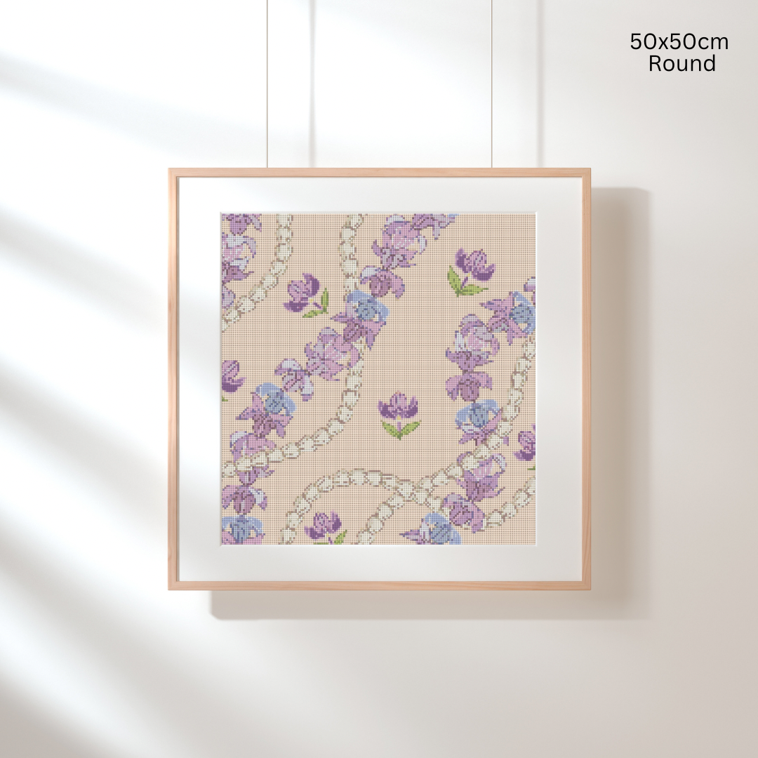 Crown Flower & Pikake: Diamond Painting Collection