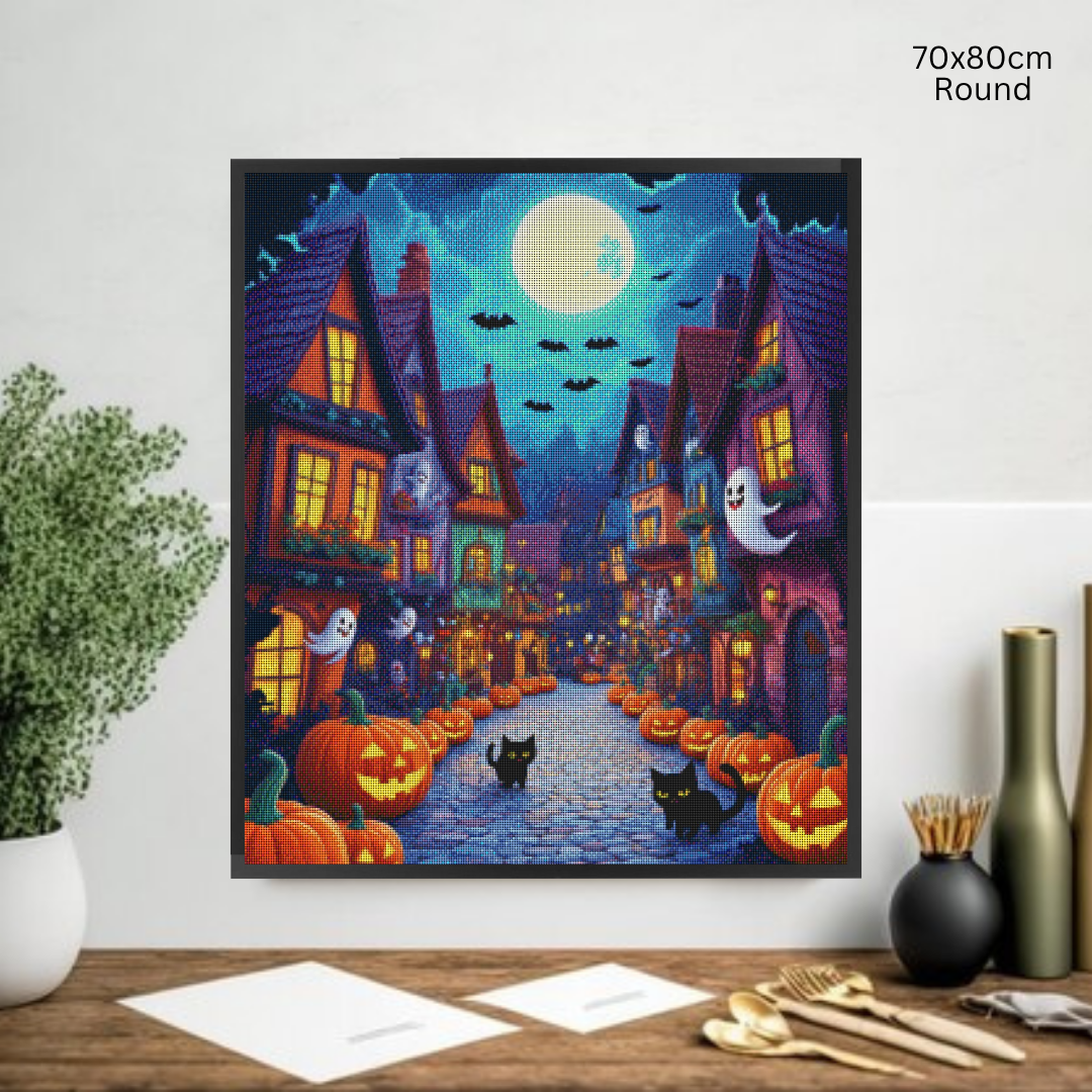 Town of Halloween: Diamond Painting Halloween Collection