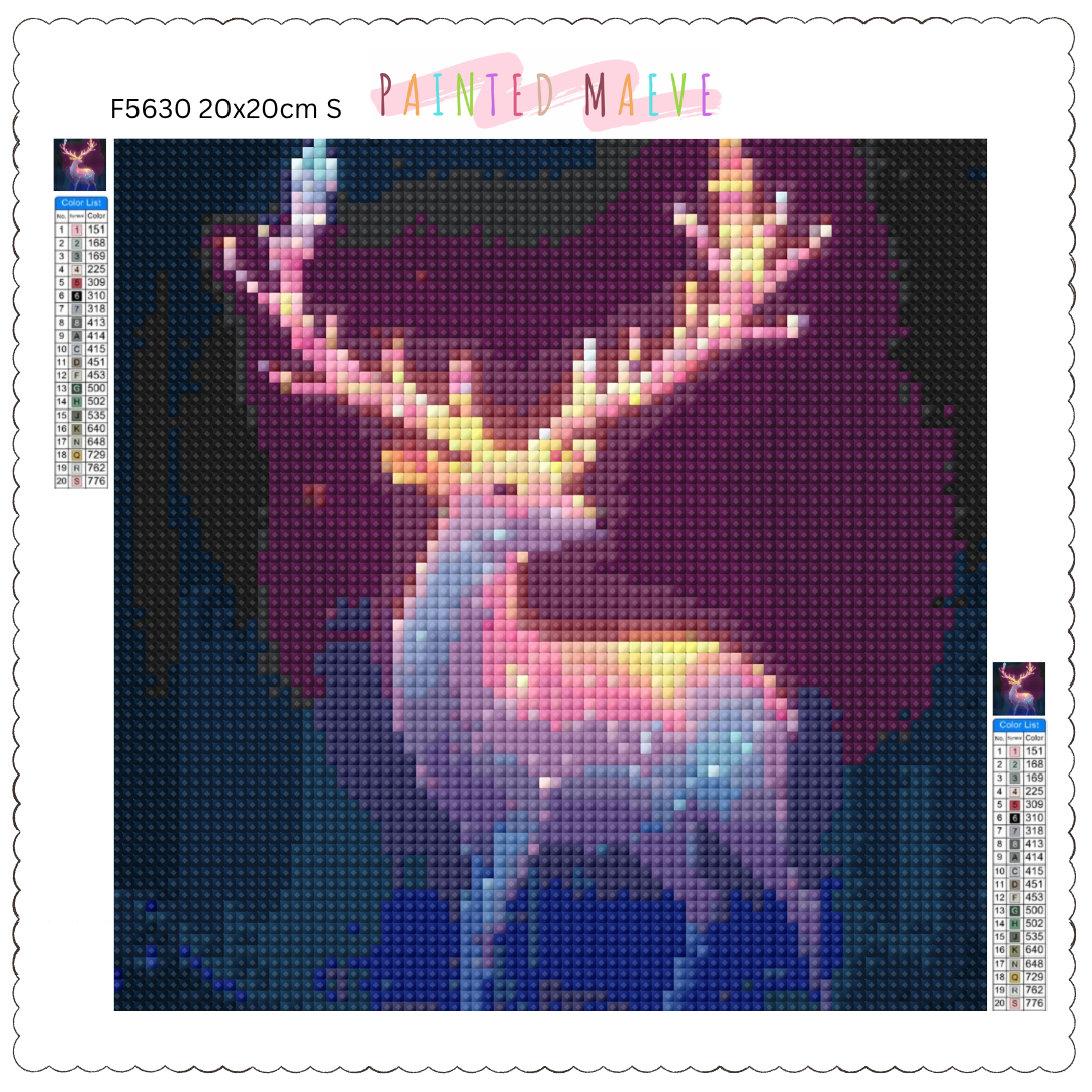 Antler Glow: Diamond Painting Collection