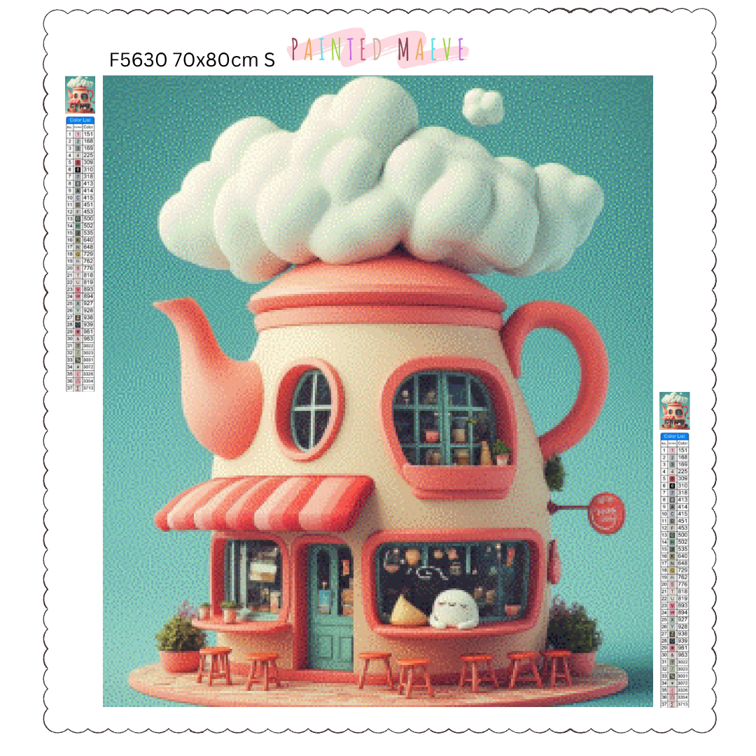 Tea Time Cafe: Diamond Painting Collection