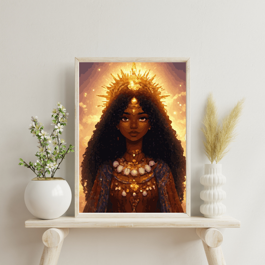 African Beauty: Paint-by-Number Collection (24/36/48 colors | No Frame)