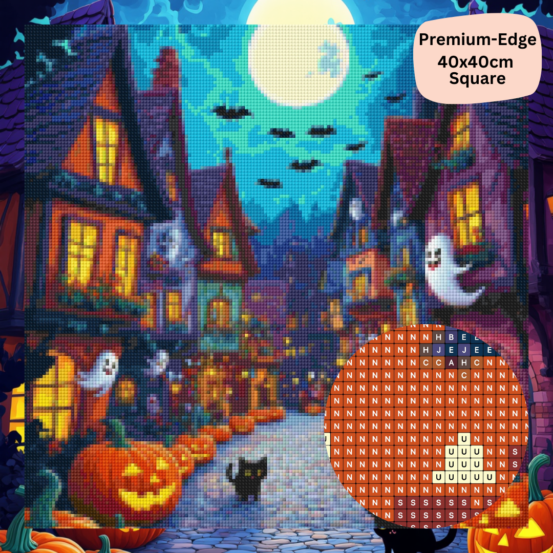 Town of Halloween: Diamond Painting Halloween Collection