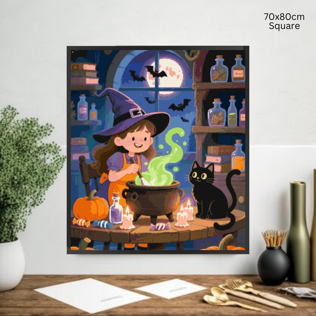Potion & Purrs: Diamond Painting Halloween Collection