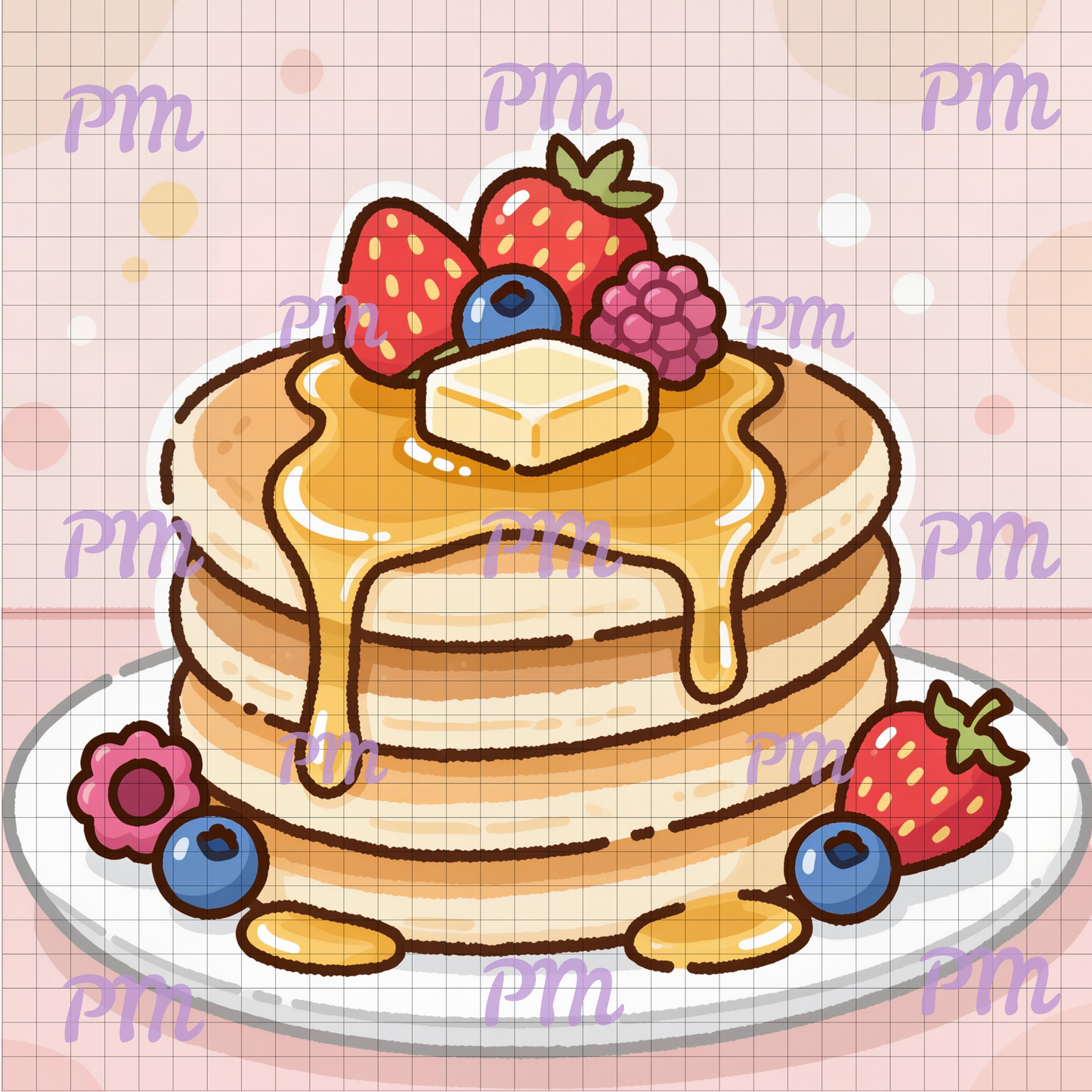 Maple Berry Stack: MINI Hand-Rendered Diamond Painting Collection