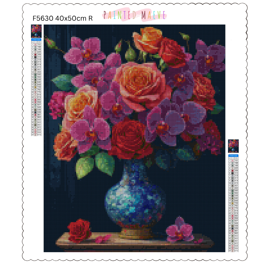 Timeless Bouquet: Diamond Painting Collection