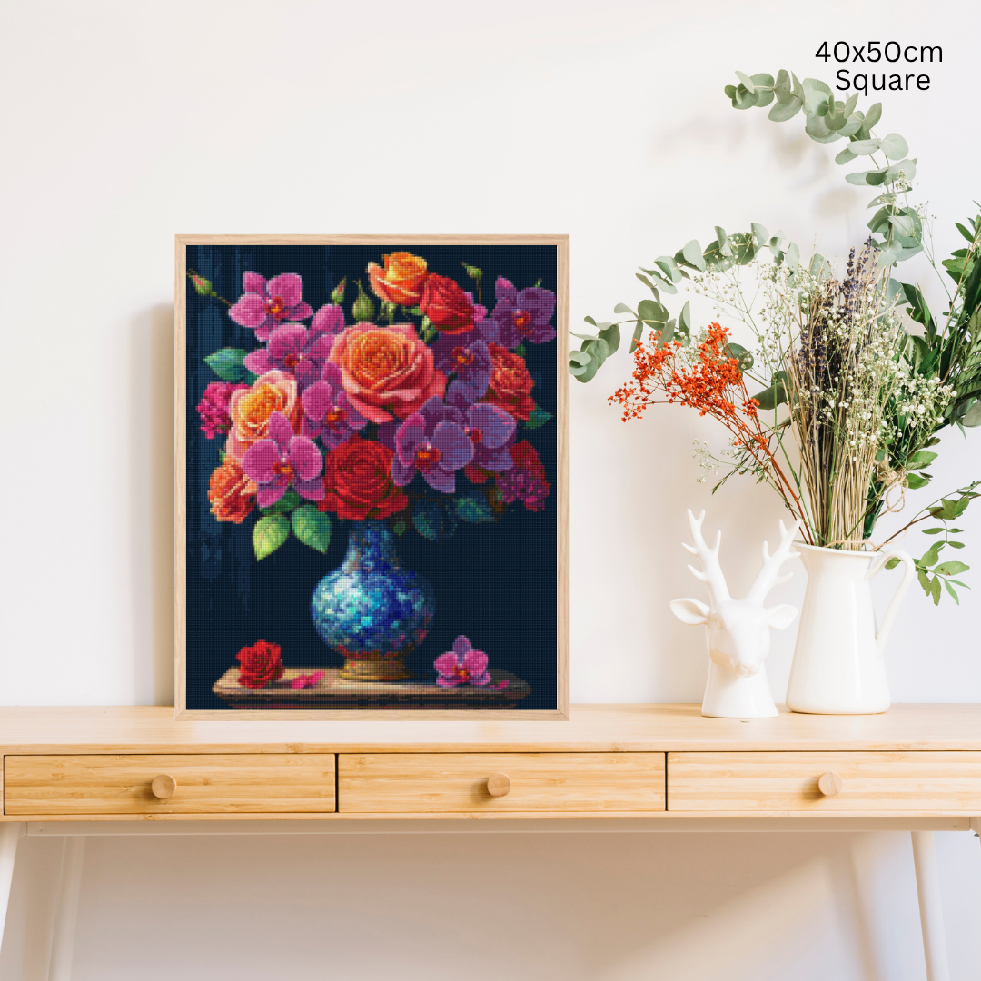 Timeless Bouquet: Diamond Painting Collection