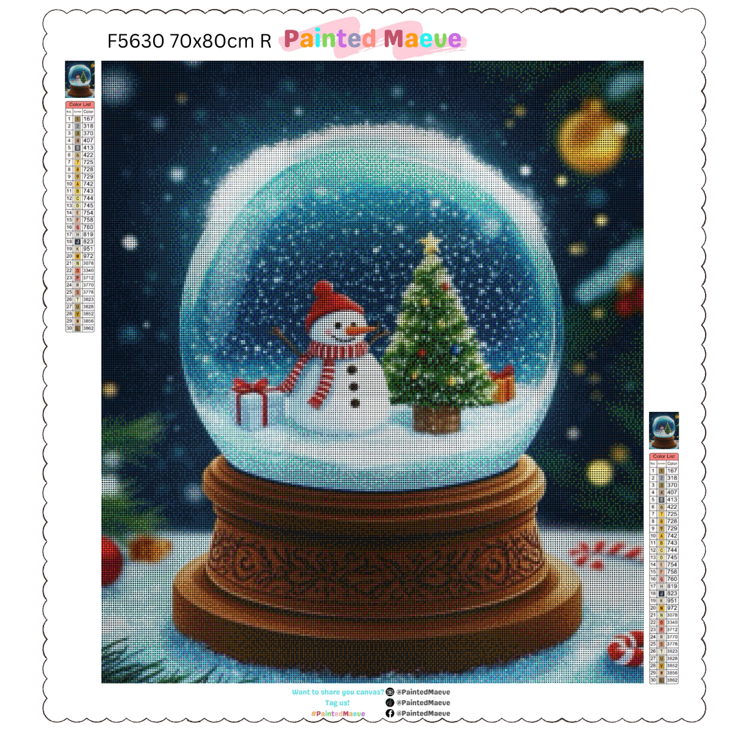 Frosty’s Globe: Diamond Painting Christmas Collection