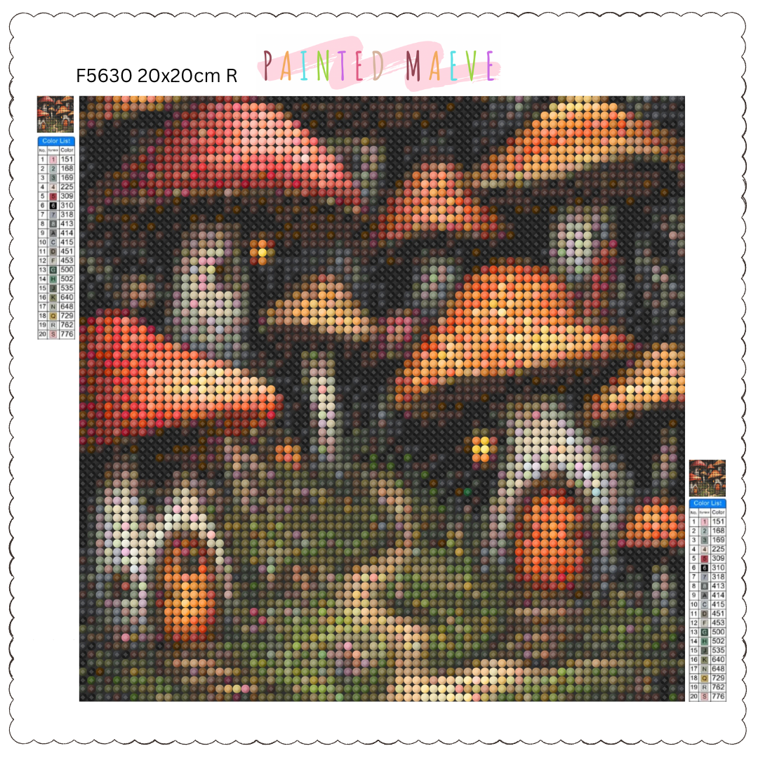 Tiny Mushroom Village: Diamond Painting Collection