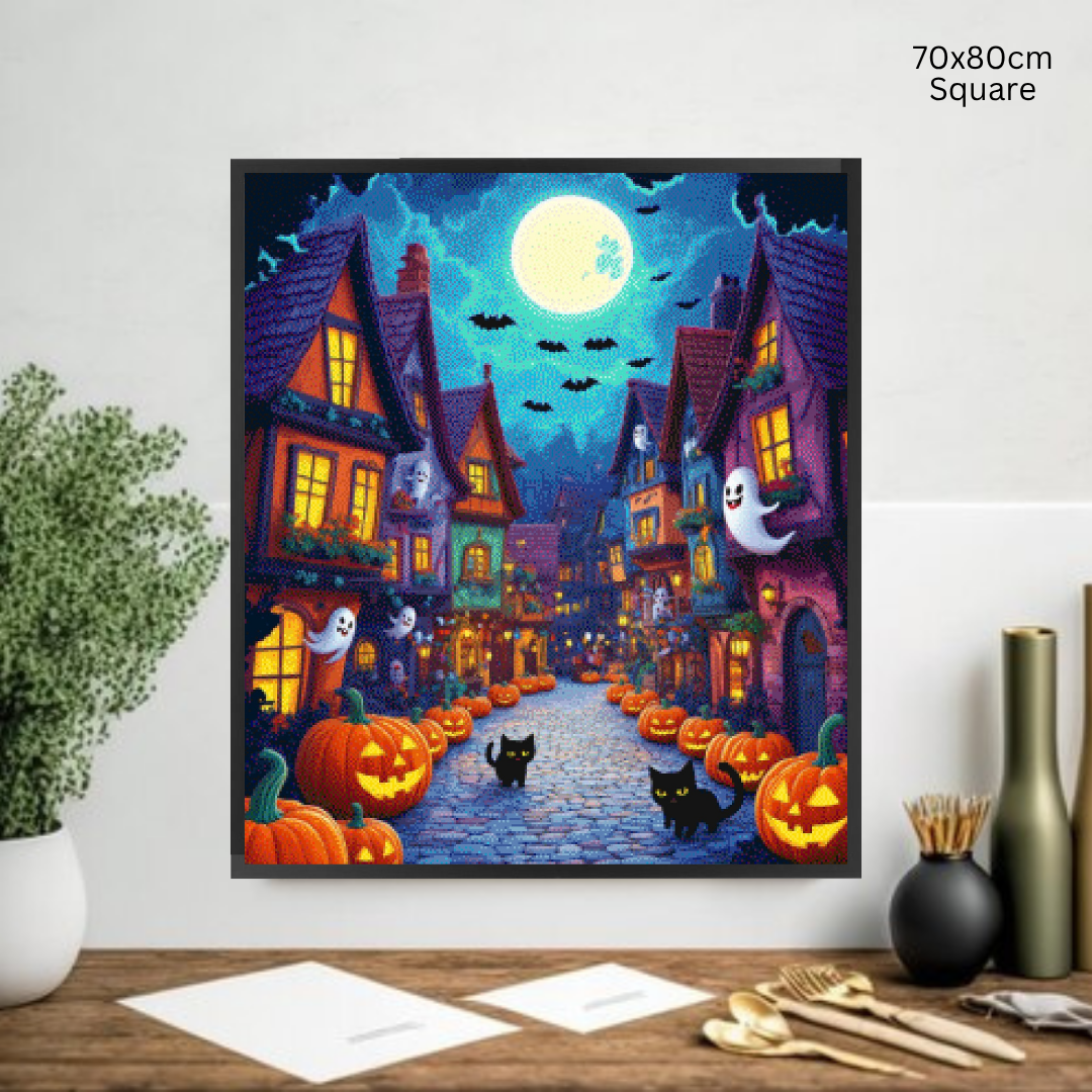 Town of Halloween: Diamond Painting Halloween Collection