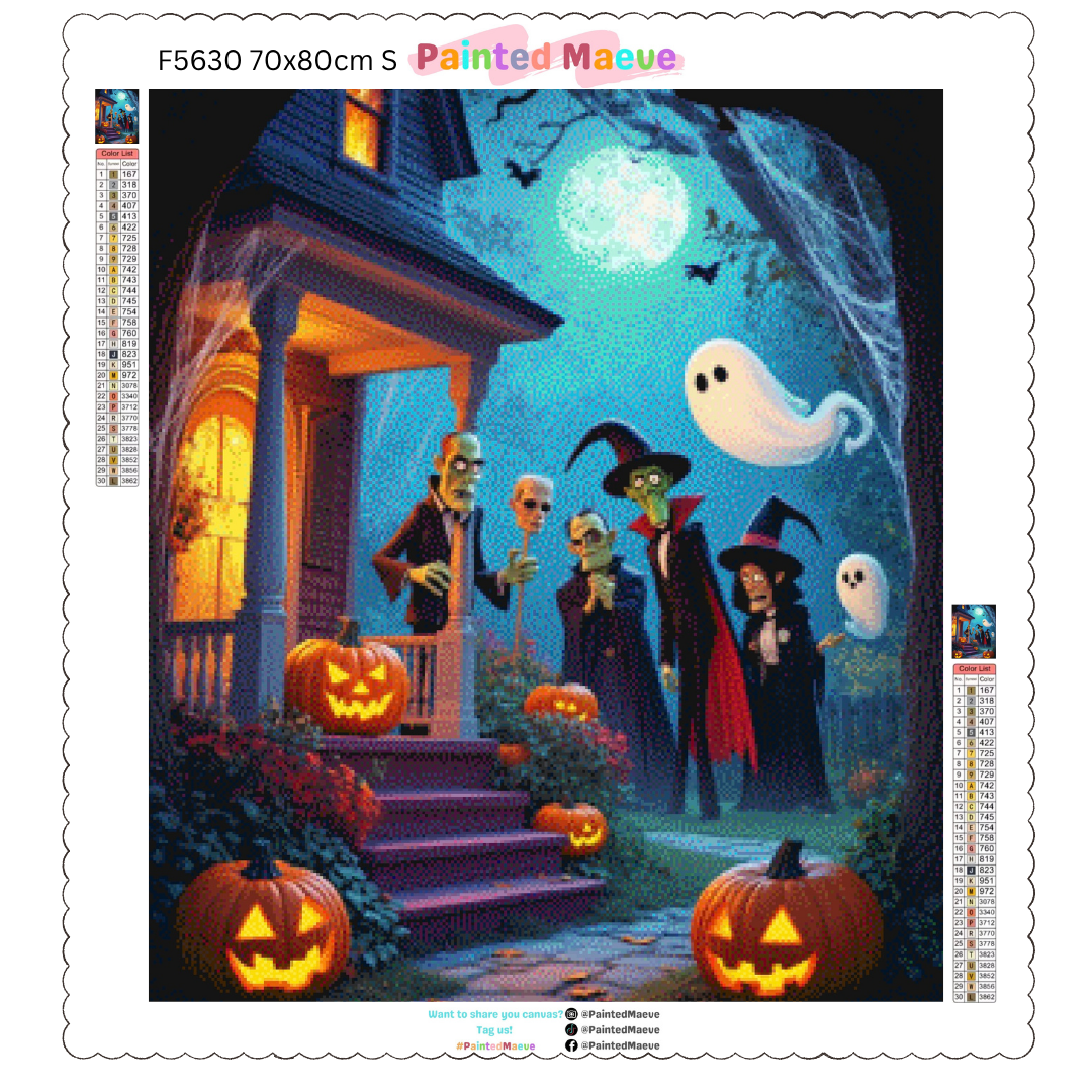 Monsters of Halloween: Diamond Painting Halloween Collection