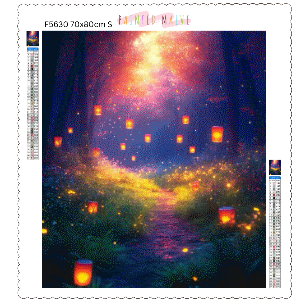 Mystic Lantern Isle: Diamond Painting Collection