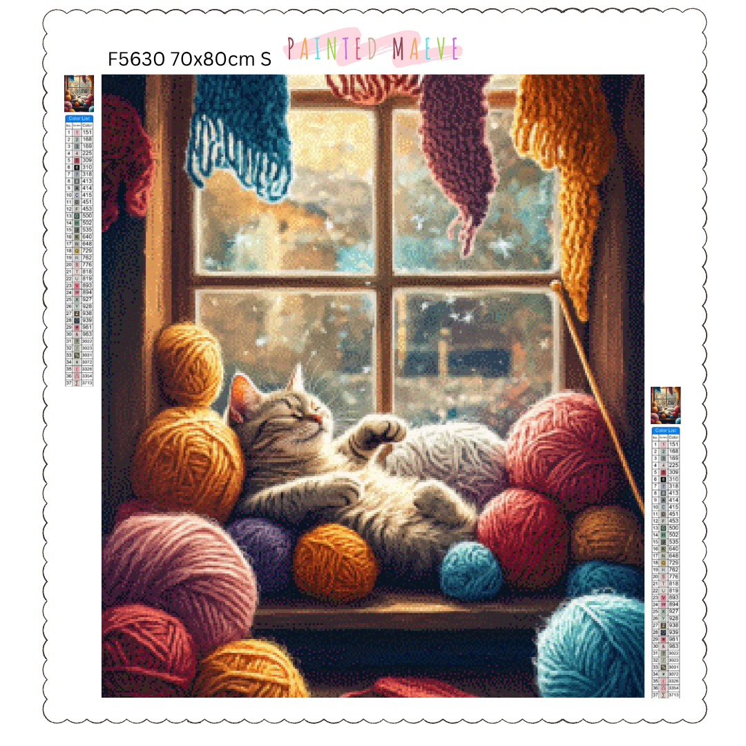 Cozy Whiskers & Warm Yarn: Diamond Painting Collection