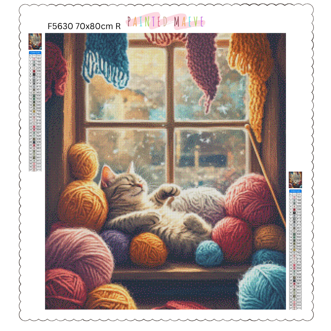 Cozy Whiskers & Warm Yarn: Diamond Painting Collection