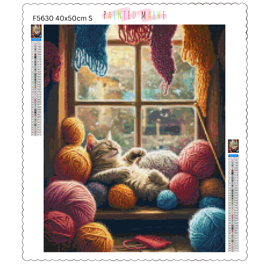 Cozy Whiskers & Warm Yarn: Diamond Painting Collection
