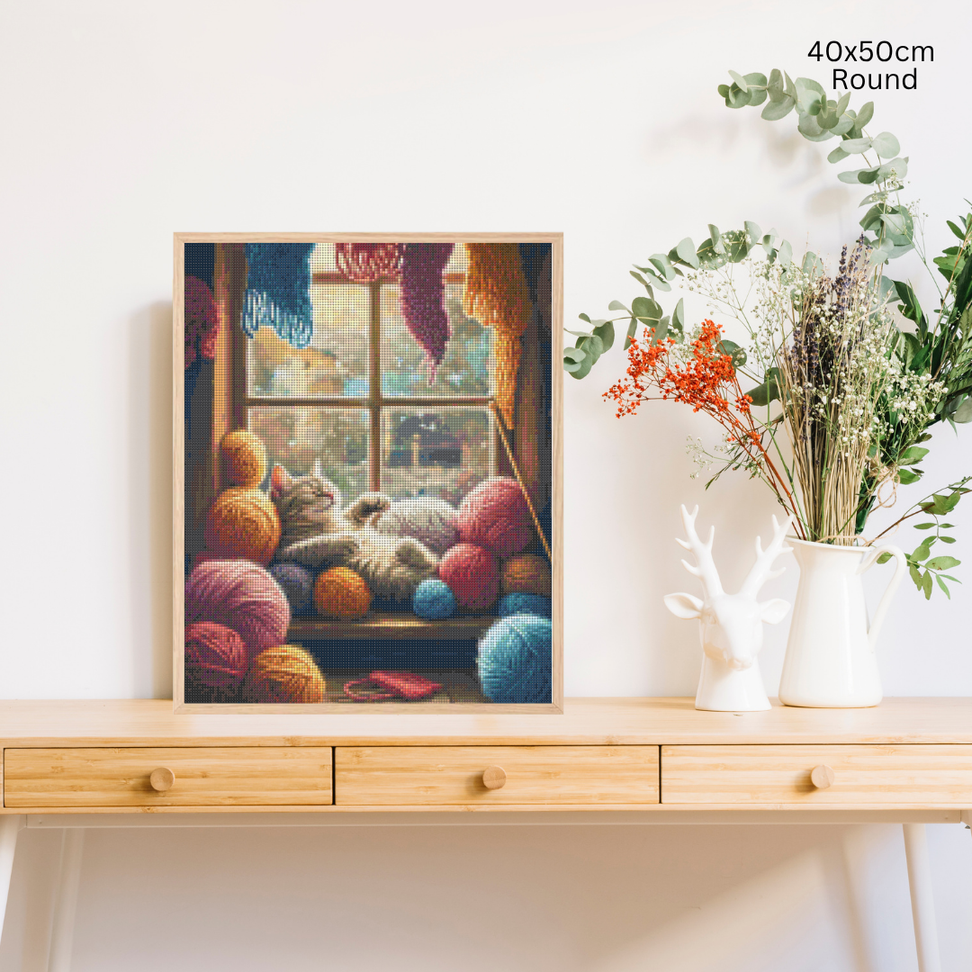 Cozy Whiskers & Warm Yarn: Diamond Painting Collection