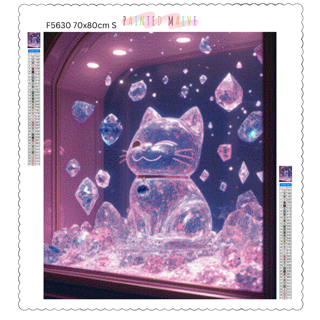 Crystal Fortune Kitty: Diamond Painting Collection