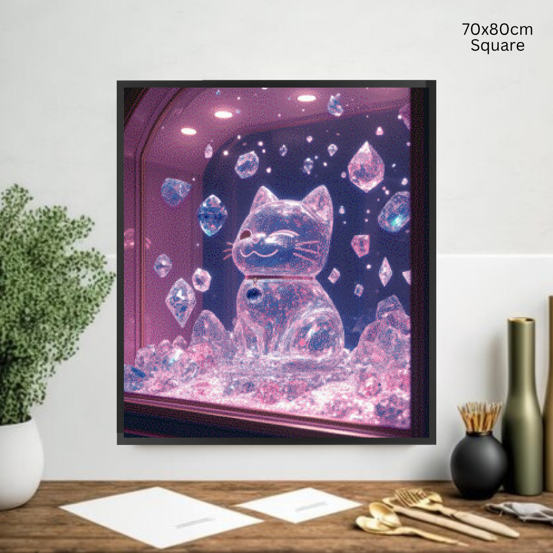 Crystal Fortune Kitty: Diamond Painting Collection