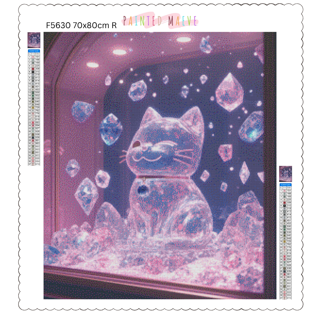 Crystal Fortune Kitty: Diamond Painting Collection