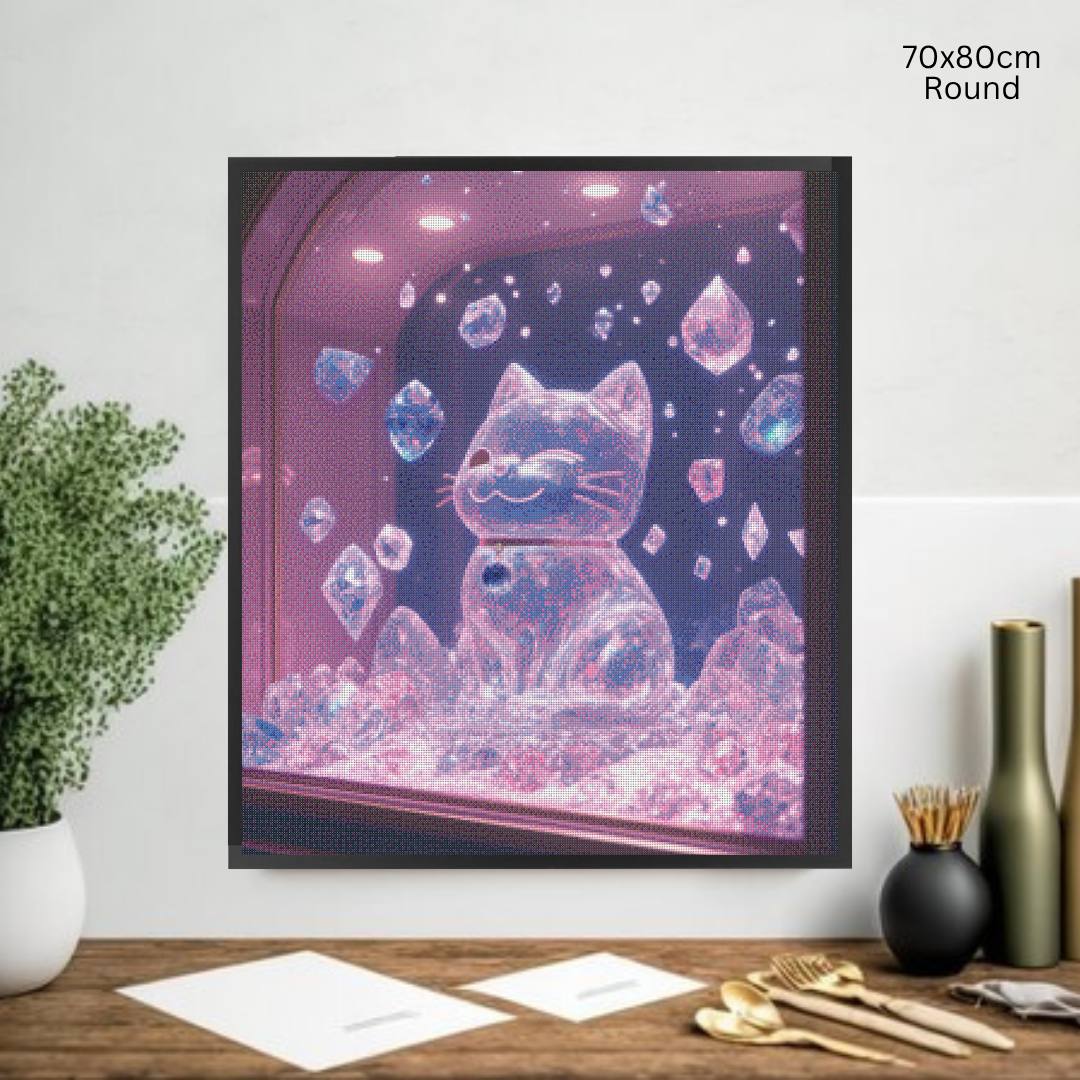 Crystal Fortune Kitty: Diamond Painting Collection